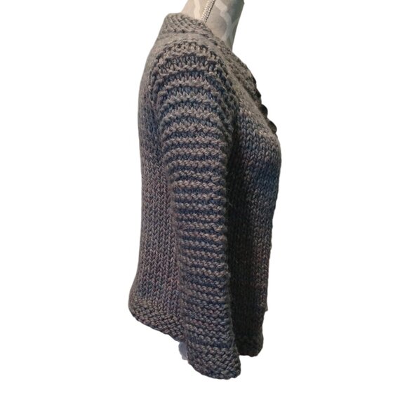 Hand Made Knit XS Grey/Multi Coloured Sweater 4928 - Picture 5 of 9